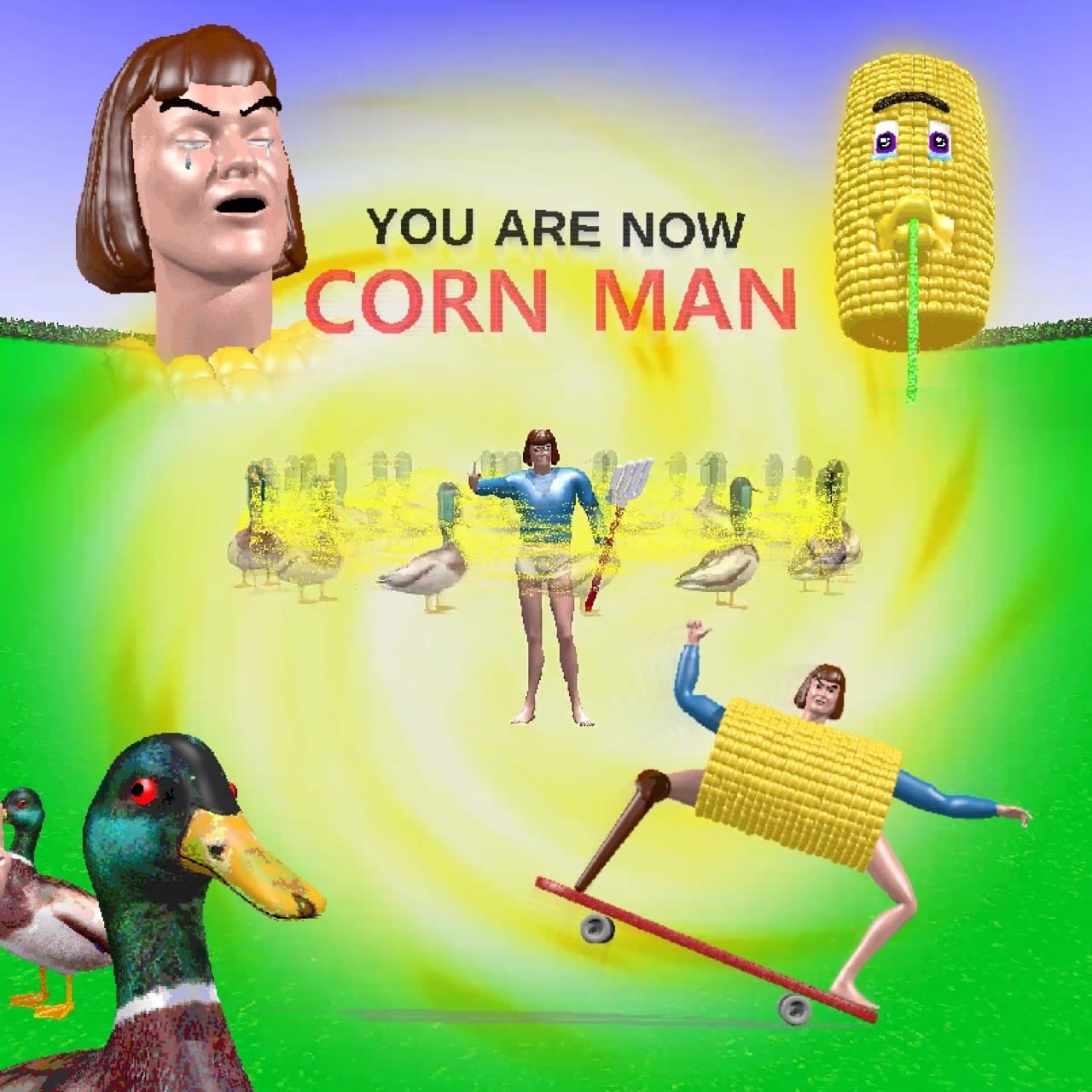 Poster  (Corn Man Origin Theory)